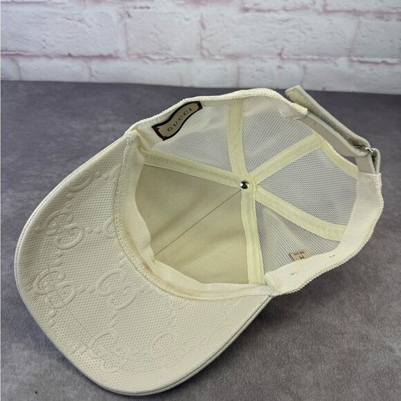 Gucci Embossed Mesh Gg Cream Cap Hat Medium main image 5